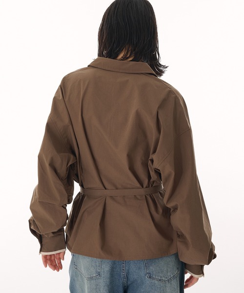 MUHET(ミュエータ)の「skipper collar blouse / スキッパーシャツブラウス(シャツ/ブラウス・レディース・ブラウン/ネイビー・FREE)」の21枚目の写真