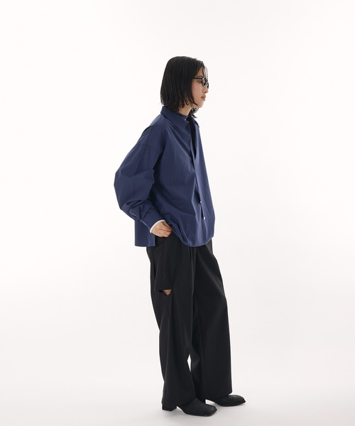 MUHET(ミュエータ)の「skipper collar blouse / スキッパーシャツブラウス(シャツ/ブラウス・レディース・ブラウン/ネイビー・FREE)」の11枚目の写真