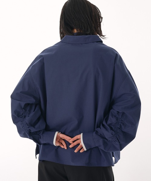 MUHET(ミュエータ)の「skipper collar blouse / スキッパーシャツブラウス(シャツ/ブラウス・レディース・ブラウン/ネイビー・FREE)」の9枚目の写真