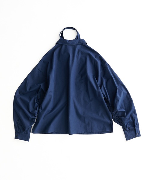 MUHET(ミュエータ)の「skipper collar blouse / スキッパーシャツブラウス(シャツ/ブラウス・レディース・ブラウン/ネイビー・FREE)」の3枚目の写真