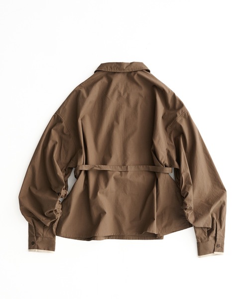 MUHET(ミュエータ)の「skipper collar blouse / スキッパーシャツブラウス(シャツ/ブラウス・レディース・ブラウン/ネイビー・FREE)」の14枚目の写真