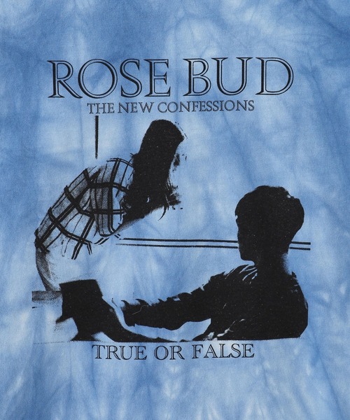 ROSE BUD（ローズバッド）の「TYE DYE TRUE FALSE（Tシャツ/カットソー・レディース・ブルー・ONE SIZE）」の4枚目の写真