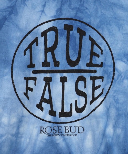 ROSE BUD（ローズバッド）の「TYE DYE TRUE FALSE（Tシャツ/カットソー・レディース・ブルー・ONE SIZE）」の5枚目の写真