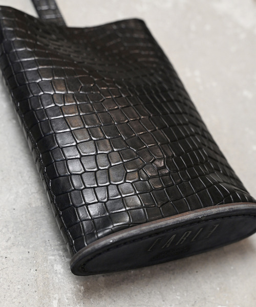 EARLE（アール）の「EARLE アール / Shoe sole shoe bag シューソールキップレザーハンドバッグ / ER3513（ハンドバッグ・メンズ・ブラック・FREE）」の2枚目の写真