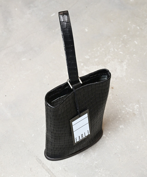 EARLE（アール）の「EARLE アール / Shoe sole shoe bag シューソールキップレザーハンドバッグ / ER3513（ハンドバッグ・メンズ・ブラック・FREE）」の4枚目の写真