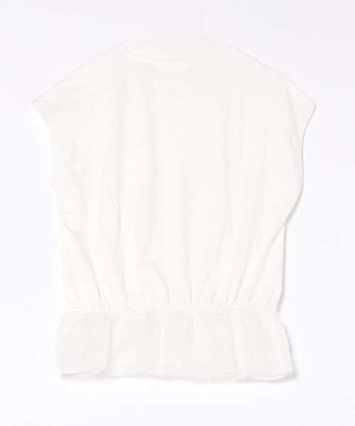 H.TOKYO（エイチトウキョウ）の「ドッキングフリルトップス（Tシャツ/カットソー・レディース・ホワイト/ブラック・FREE）」の3枚目の写真