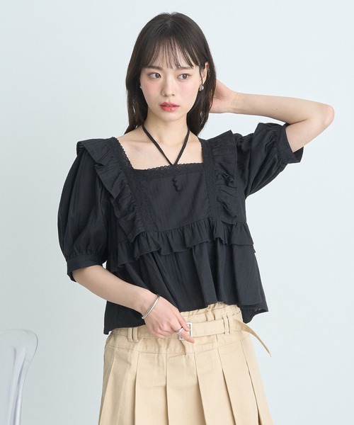 earth music&ecology(アースミュージックアンドエコロジー)の「コード付きキャミソール(キャミソール・レディース・レッド/オフホワイト/グレー/ブラック・S/M)」の21枚目の写真