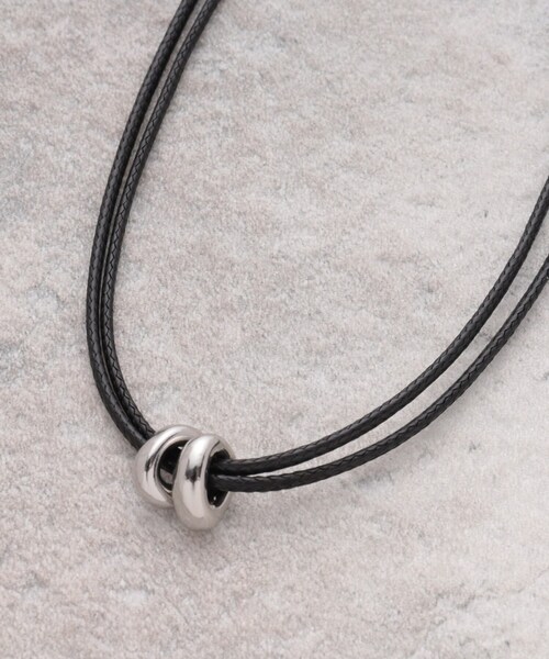 OPAQUE.CLIP（オペークドットクリップ）の「2連コードメタルネックレス（ネックレス・レディース・シルバー/ゴールド・00）」の2枚目の写真