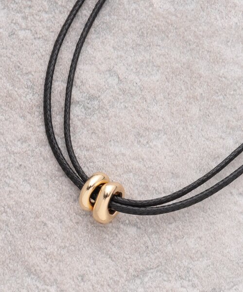 OPAQUE.CLIP（オペークドットクリップ）の「2連コードメタルネックレス（ネックレス・レディース・シルバー/ゴールド・00）」の6枚目の写真