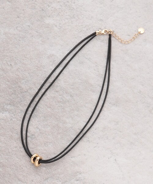 OPAQUE.CLIP（オペークドットクリップ）の「2連コードメタルネックレス（ネックレス・レディース・シルバー/ゴールド・00）」の5枚目の写真