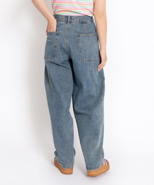 PUNYUS（プニュズ）の「バレルデニムパンツ（デニムパンツ・レディース・ライトブルー/ブラック・1/2/4/3）」の7枚目の写真