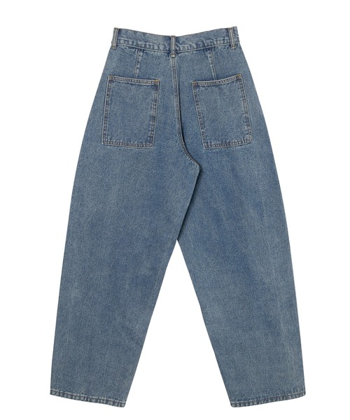 PUNYUS（プニュズ）の「バレルデニムパンツ（デニムパンツ・レディース・ライトブルー/ブラック・1/2/4/3）」の9枚目の写真