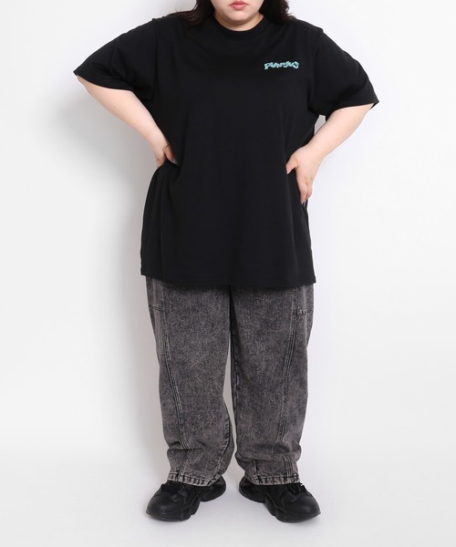 PUNYUS（プニュズ）の「バレルデニムパンツ（デニムパンツ・レディース・ライトブルー/ブラック・1/2/4/3）」の16枚目の写真