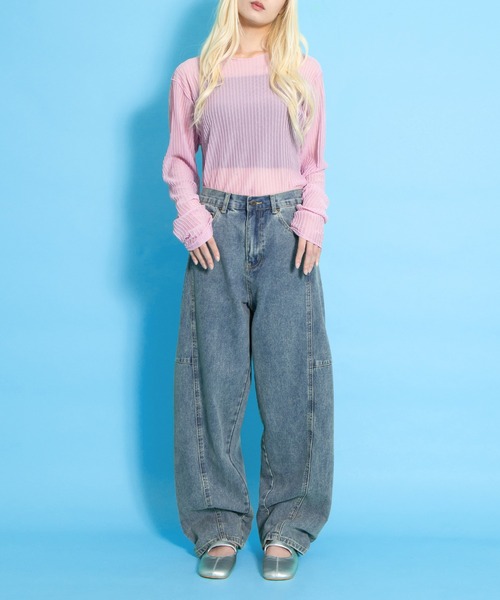 バレルデニムパンツ　PUNYUS バレルデニムパンツ（デニムパンツ）｜PUNYUS（プニュズ）の
