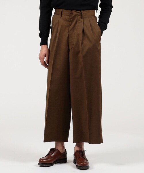 HAVERSACK(ハバーザック)の「HAVERSACK ATTIRE ウール 2P ワイドパンツ(スラックス・メンズ・テラコッタ・S/M)」の10枚目の写真