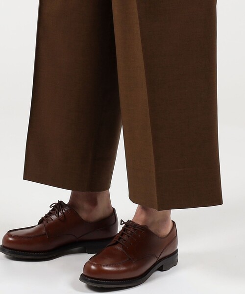 HAVERSACK(ハバーザック)の「HAVERSACK ATTIRE ウール 2P ワイドパンツ(スラックス・メンズ・テラコッタ・S/M)」の2枚目の写真