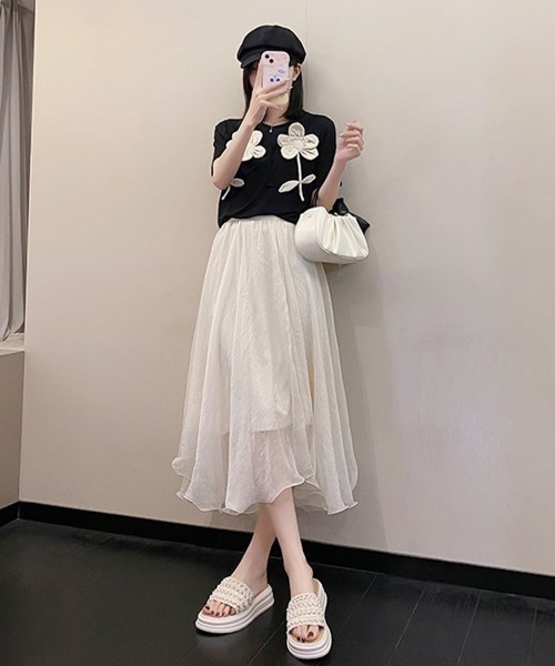 Miniministore(ミニミニストア)の「厚底サンダル パール付きフラットサンダル(サンダル・レディース・ブラック/アイボリー・22.5cm/23.0cm/23.5cm/24.0cm/24.5cm)」の17枚目の写真