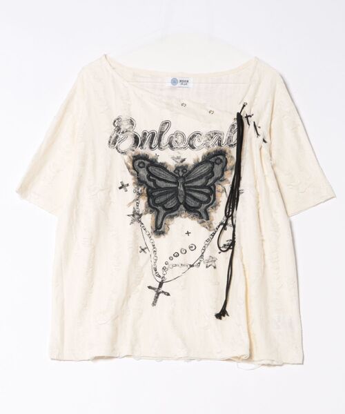 セール】ダメージバタフライTシャツ（Tシャツ/カットソー
