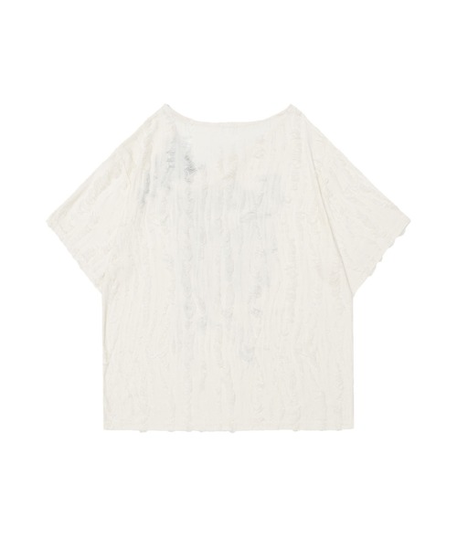 HOOK(フック)の「ダメージバタフライTシャツ (SS)(Tシャツ/カットソー・レディース・ダークグレー/ライトベージュ・SMALL/MEDIUM)」の6枚目の写真