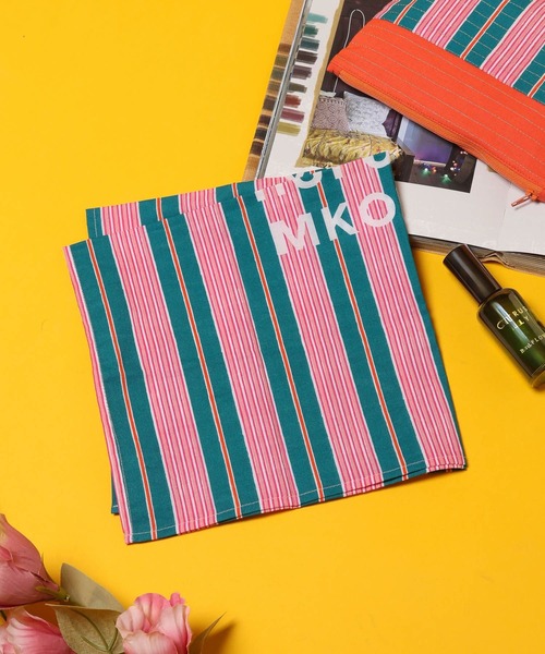 BAYFLOW（ベイフロー）の「【ASANTE SANA】ハンカチ50×50（タオル・レディース・ピンク/グリーン/イエロー/パープル/ブルー・0）」の2枚目の写真