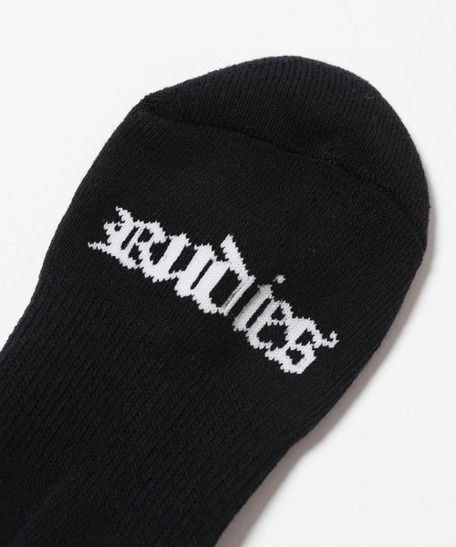RUDIE'S（ルーディーズ）の「HOOK SOCKS（ソックス/靴下・メンズ・ブラック・FREE）」の2枚目の写真
