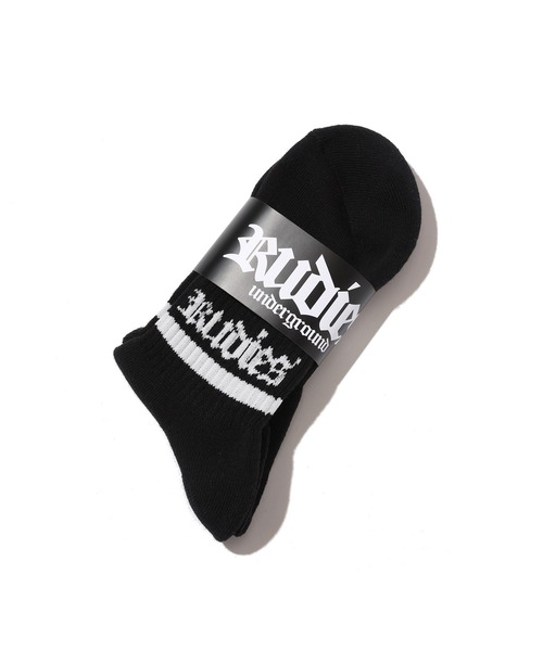 RUDIE'S（ルーディーズ）の「HOOK SOCKS（ソックス/靴下・メンズ・ブラック・FREE）」の3枚目の写真
