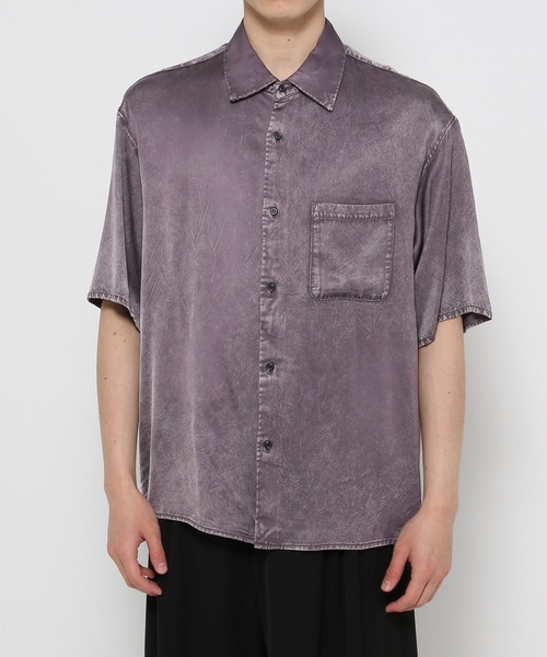 HARE（ハレ）の「レーヨンフェードカコウシャツ(HARE)（シャツ/ブラウス・メンズ・ブラック/パープル・FREE）」の7枚目の写真