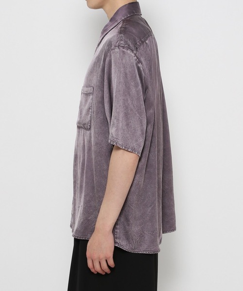 HARE（ハレ）の「レーヨンフェードカコウシャツ(HARE)（シャツ/ブラウス・メンズ・ブラック/パープル・FREE）」の8枚目の写真