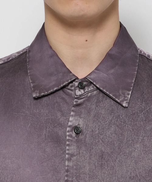 HARE（ハレ）の「レーヨンフェードカコウシャツ(HARE)（シャツ/ブラウス・メンズ・ブラック/パープル・FREE）」の10枚目の写真