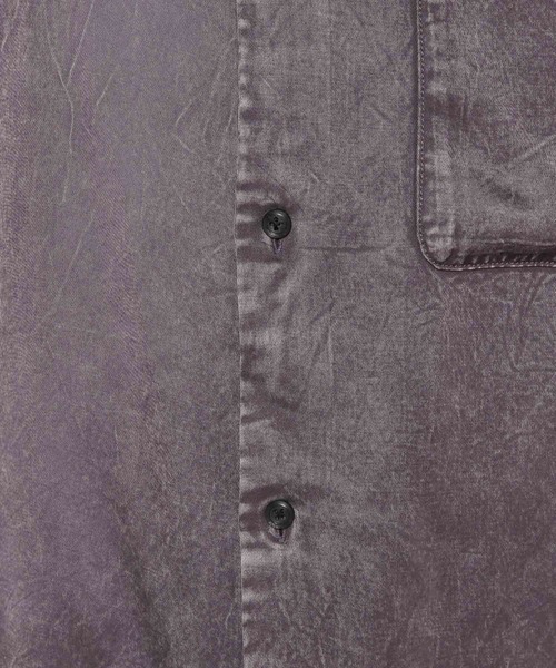 HARE（ハレ）の「レーヨンフェードカコウシャツ(HARE)（シャツ/ブラウス・メンズ・ブラック/パープル・FREE）」の15枚目の写真