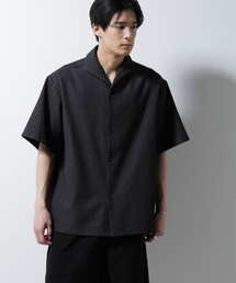 NANO universe（ナノユニバース）の「「MC」coveross(R)EOS ポリエステル ブッチャーイタリアンカラーシャツ（シャツ/ブラウス・メンズ）」