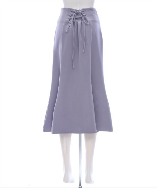 CLEAR BASIC（クリアベーシック）の「【低身長対応／サイズ展開あり】バックレースアップマーメイドスカート[フェミン オフィスカジュアル 着回し抜群]（スカート・レディース・アイボリー/ピンク/ブラック/ブルーグレー・F/XS/PS）」の11枚目の写真