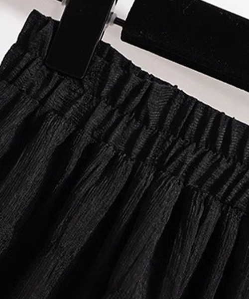 DAY CLOSET（デイ クローゼット）の「レディース 程よい透け感の3段フレアレースフレアスカート（スカート・レディース・ホワイト/ブラック・FREE）」の12枚目の写真