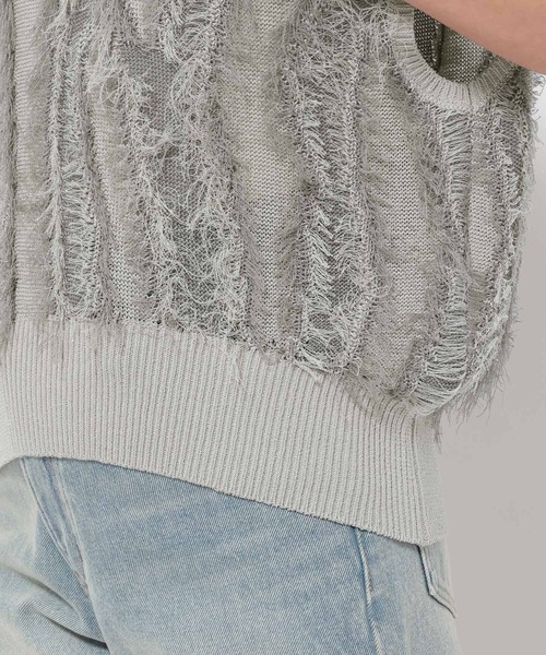 セール】フリンジニットノースリブ 450805（ニット/セーター）｜LOWRYS