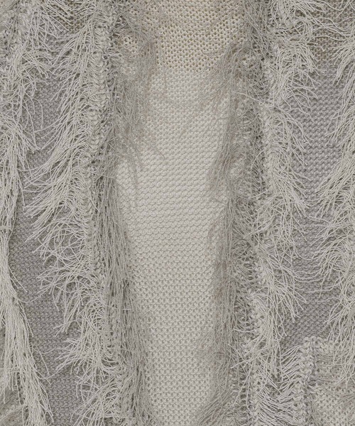 LOWRYS FARM（ローリーズファーム）の「フリンジニットノースリブ 450805（ニット/セーター・レディース・グレー/イエロー/ベージュ・FREE）」の22枚目の写真