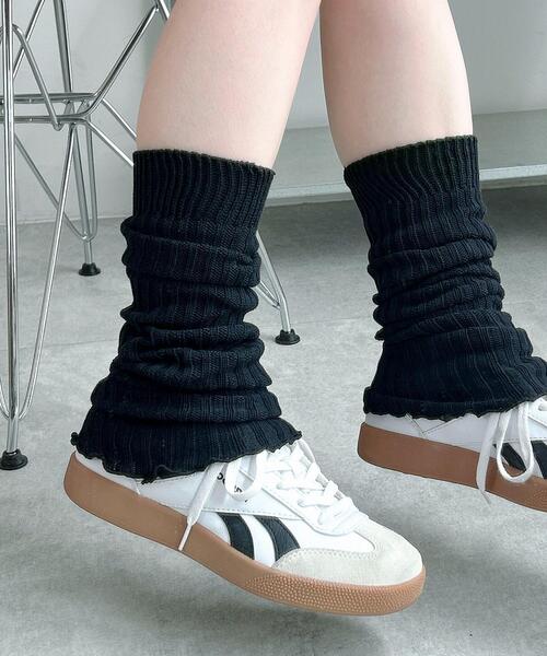 WEGO(ウィゴー)の「WEGO/エアリーメローレッグカバー(レッグウォーマー・レディース・ブラック/オフホワイト/ホワイト/ライトグレー・FREE)」の3枚目の写真