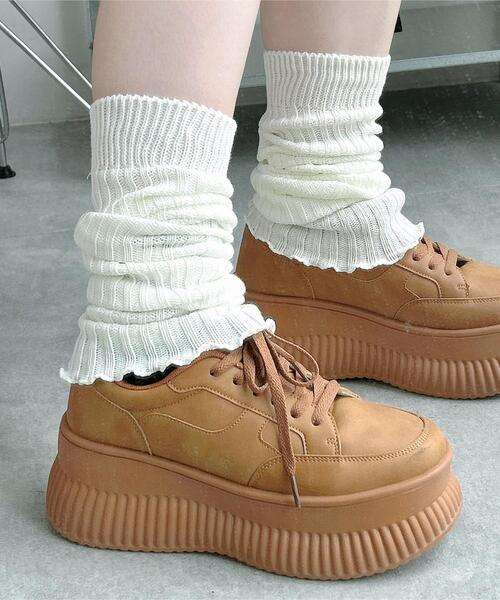 WEGO(ウィゴー)の「WEGO/エアリーメローレッグカバー(レッグウォーマー・レディース・ブラック/オフホワイト/ホワイト/ライトグレー・FREE)」の18枚目の写真