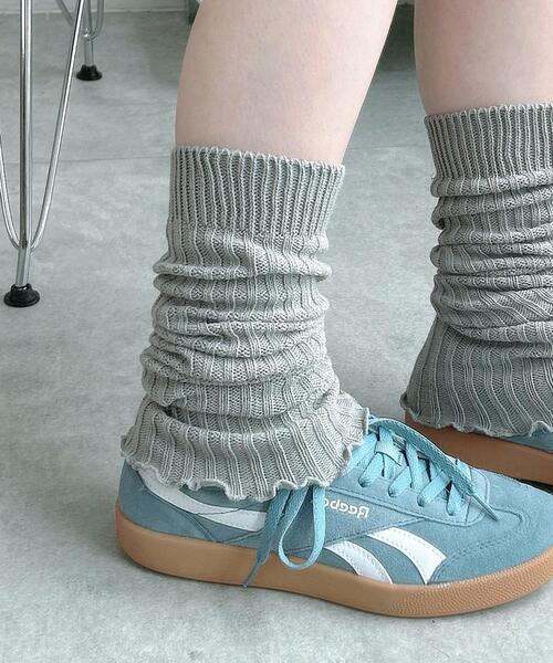 WEGO(ウィゴー)の「WEGO/エアリーメローレッグカバー(レッグウォーマー・レディース・ブラック/オフホワイト/ホワイト/ライトグレー・FREE)」の13枚目の写真