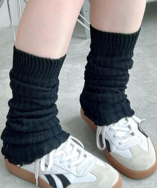 WEGO(ウィゴー)の「WEGO/エアリーメローレッグカバー(レッグウォーマー・レディース・ブラック/オフホワイト/ホワイト/ライトグレー・FREE)」の16枚目の写真