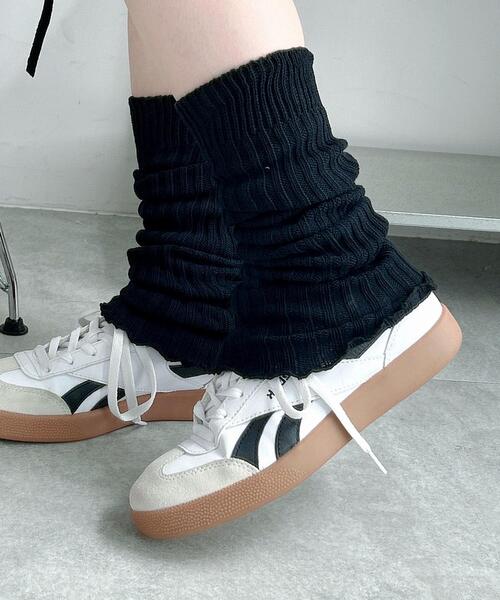 WEGO(ウィゴー)の「WEGO/エアリーメローレッグカバー(レッグウォーマー・レディース・ブラック/オフホワイト/ホワイト/ライトグレー・FREE)」の15枚目の写真