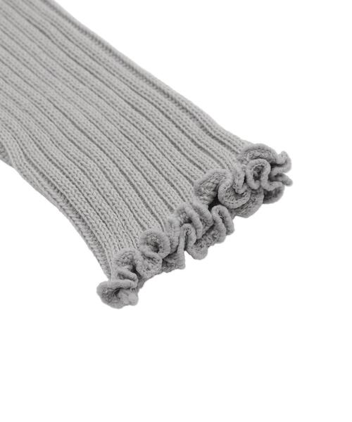 WEGO(ウィゴー)の「WEGO/エアリーメローレッグカバー(レッグウォーマー・レディース・ブラック/オフホワイト/ホワイト/ライトグレー・FREE)」の5枚目の写真