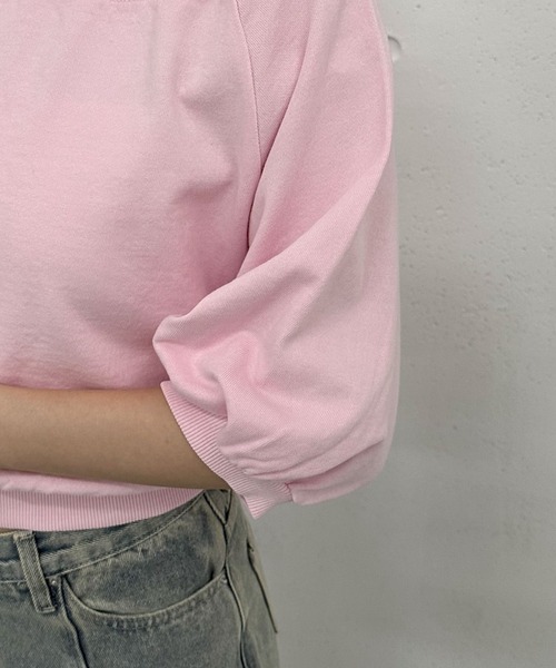 archives（アルシーヴ）の「ピグメントオフショルスウェット（スウェット・レディース・ピンク/ネイビー/チャコールグレー/アイボリー・MEDIUM）」の6枚目の写真