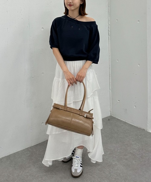 archives（アルシーヴ）の「ピグメントオフショルスウェット（スウェット・レディース・ピンク/ネイビー/チャコールグレー/アイボリー・MEDIUM）」の21枚目の写真