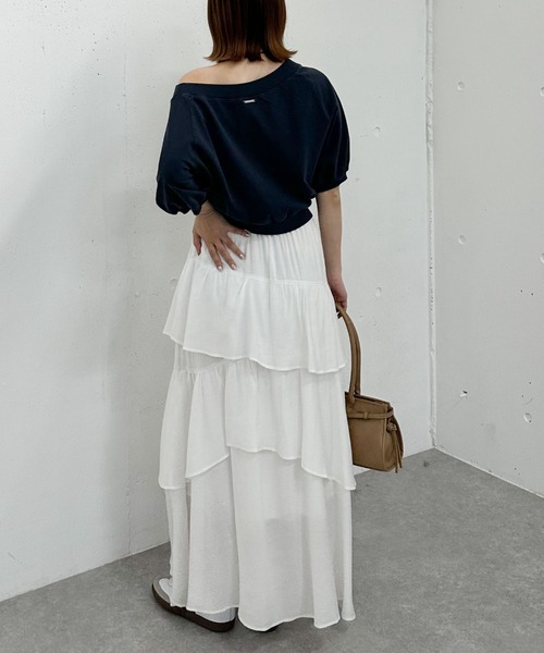 archives（アルシーヴ）の「ピグメントオフショルスウェット（スウェット・レディース・ピンク/ネイビー/チャコールグレー/アイボリー・MEDIUM）」の18枚目の写真