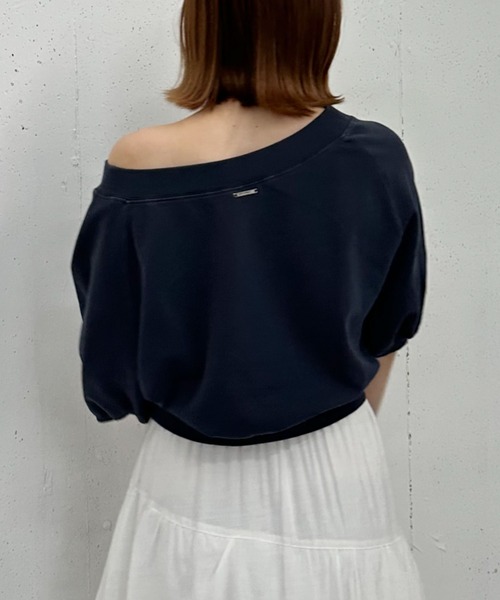 archives（アルシーヴ）の「ピグメントオフショルスウェット（スウェット・レディース・ピンク/ネイビー/チャコールグレー/アイボリー・MEDIUM）」の22枚目の写真