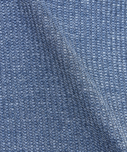 MEN'S MELROSE(メンズメルローズ)の「リンクスストライプ 半袖ホリゾンタルカラーポロシャツ(ポロシャツ・メンズ・ブラウン/ネイビー/ブラック/グレー・2/3/5/4)」の7枚目の写真