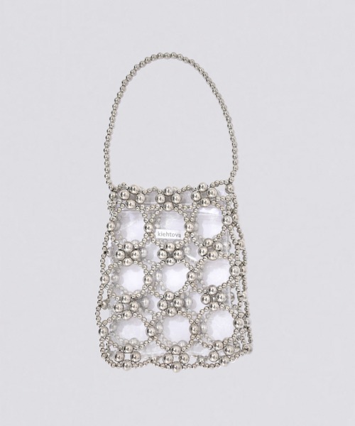 kiehtova(キエトヴァ)の「【kiehtova】SILVER BALL BEADS BAG/シルバー ボール ビーズ バッグ(ハンドバッグ・レディース・シルバー・FREE)」の2枚目の写真
