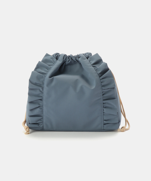 B.C STOCK(ベーセーストック)の「T.S.L/ティーエスエル フリル巾着ショルダーバッグ(ショルダーバッグ・レディース・イエロー/ブルー/ブラック・FREE)」の14枚目の写真