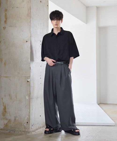 ETELIO（エテリオ）の「+7cmクロスデザインバックル厚底サンダル（サンダル・メンズ・ブラック・S/M/L）」の13枚目の写真