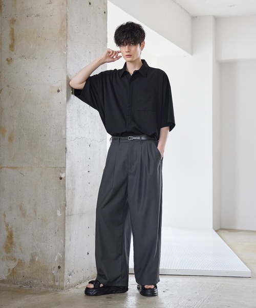 ETELIO（エテリオ）の「+7cmクロスデザインバックル厚底サンダル（サンダル・メンズ・ブラック・S/M/L）」の14枚目の写真